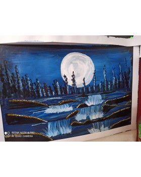 Moonlight waterfall 5 level